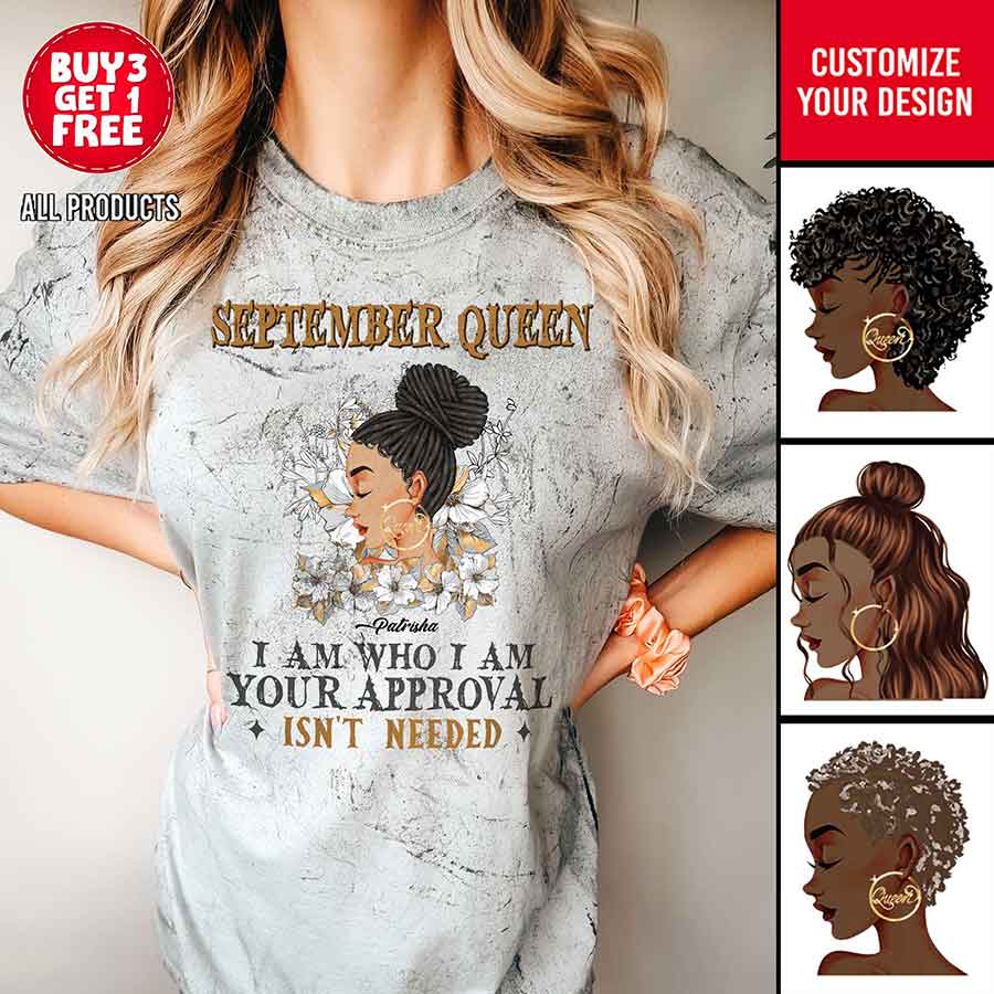 September Birthday Shirt, Custom Birthday Shirt, Queens are Born In September, September Birthday Shirts For Woman, September Birthday Gifts-YPT-HCT