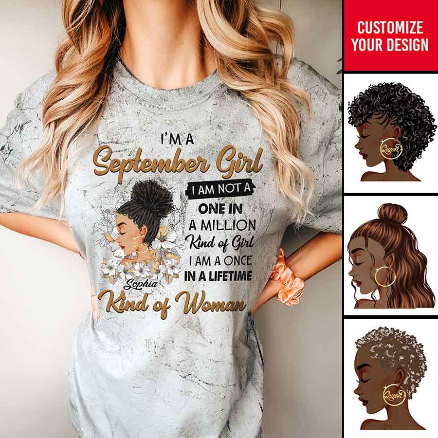 September Birthday Shirt, Custom Birthday Shirt, Queens are Born In September, September Birthday Shirts For Woman, September Birthday Gifts-YPT-HCT