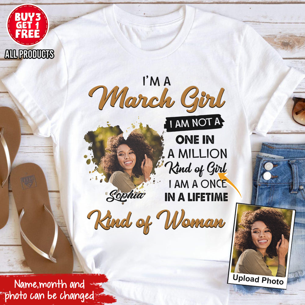 March Birthday Shirt, Custom Birthday Shirt, Queens Born In March, March Birthday Shirts For Woman, March Birthday Gifts-YPT-HCT
