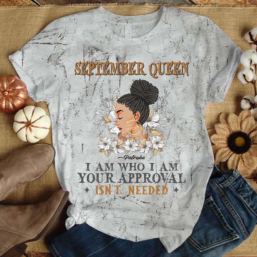 September Birthday Shirt, Custom Birthday Shirt, Queens are Born In September, September Birthday Shirts For Woman, September Birthday Gifts-YPT-HCT