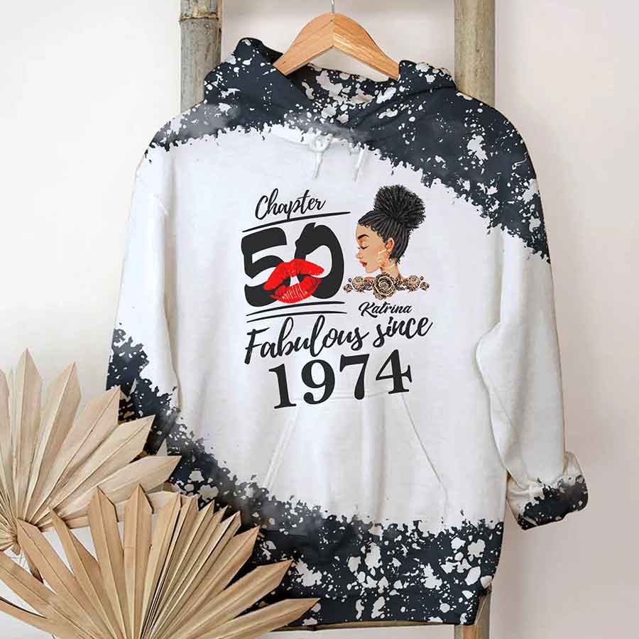 Chapter 50, Fabulous Since 1974 50th Birthday Unique T Shirt For Woman, Custom Birthday Shirt, Her Gifts For 50 Years Old , Turning 50 Birthday Cotton Shirt - YPT-HCT