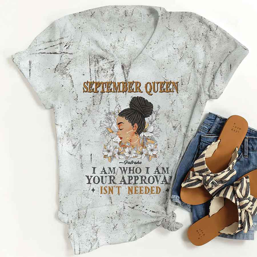 September Birthday Shirt, Custom Birthday Shirt, Queens are Born In September, September Birthday Shirts For Woman, September Birthday Gifts-YPT-HCT