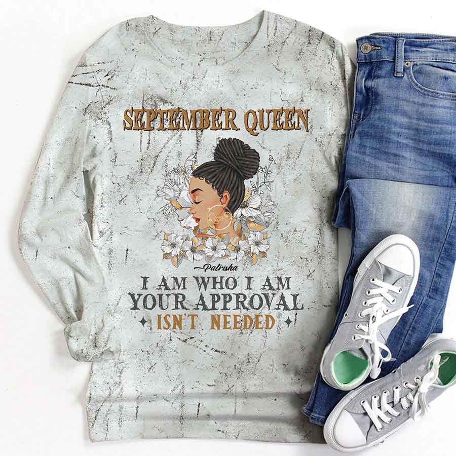 September Birthday Shirt, Custom Birthday Shirt, Queens are Born In September, September Birthday Shirts For Woman, September Birthday Gifts-YPT-HCT