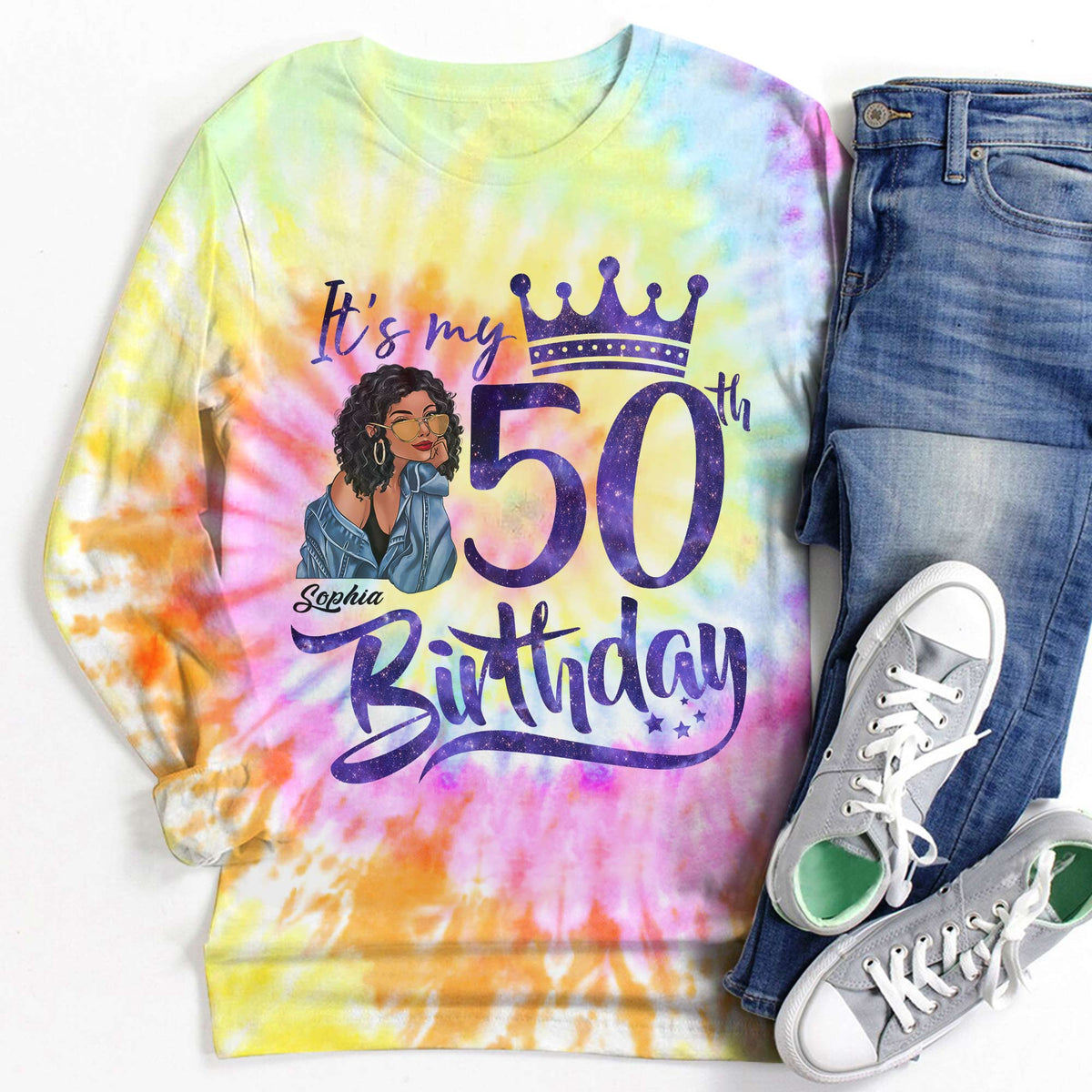 50th Birthday Shirts, Custom Birthday Shirts, Turning 50 Shirt, Gifts For Women Turning 50, 50 And Fabulous Shirt-YPT-HCT