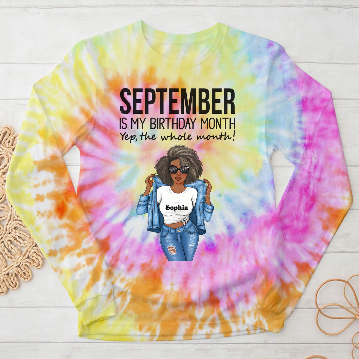 September Birthday Shirt, Custom Birthday Shirt, Queens Born In September, September Birthday Shirts For Woman, September Birthday Gifts, September Is My Birthday Month, Yep The Whole Month-YPT-HCT