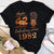 Chapter 42, Fabulous Since 1982 42nd Birthday Unique T Shirt For Woman, Her Gifts For 42 Years Old , Turning 42 Birthday Cotton Shirt TLQ