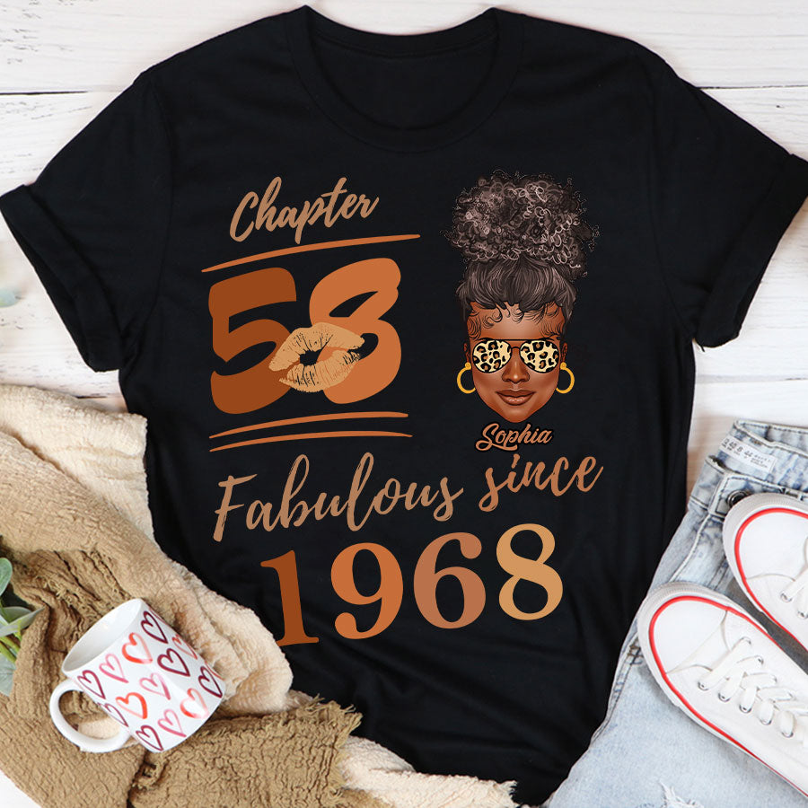 Chapter 58, Fabulous Since 1968 58th Birthday Unique T Shirt For Woman, Her Gifts For 58 Years Old , Turning 58 Birthday Cotton Shirt TLQ