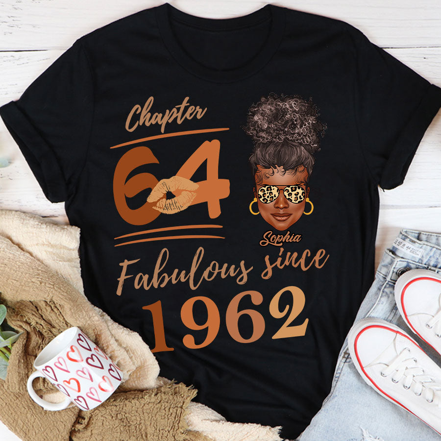 Chapter 64, Fabulous Since 1962 64th Birthday Unique T Shirt For Woman, Her Gifts For 64 Years Old , Turning 64 Birthday Cotton Shirt TLQ