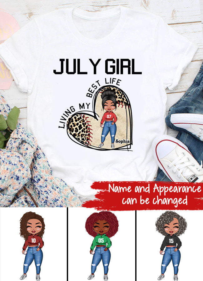 July Birthday Shirt, Custom Birthday Shirt, Queens Born In July, July Birthday Gifts, July Shirts For Woman, Baseball Lover