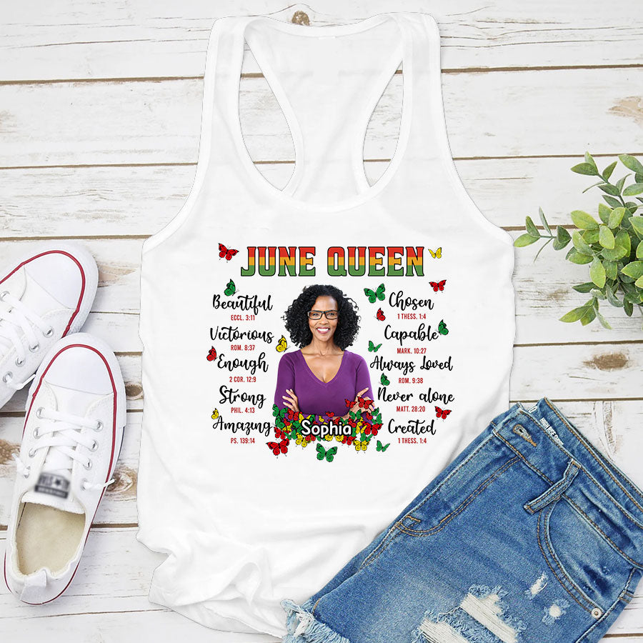 Personalized Shirt - Juneteenth T Shirt, Black Women&#39;s Juneteenth T Shirt, Juneteenth Shirt Ideas, Black History Gift For Black Woman