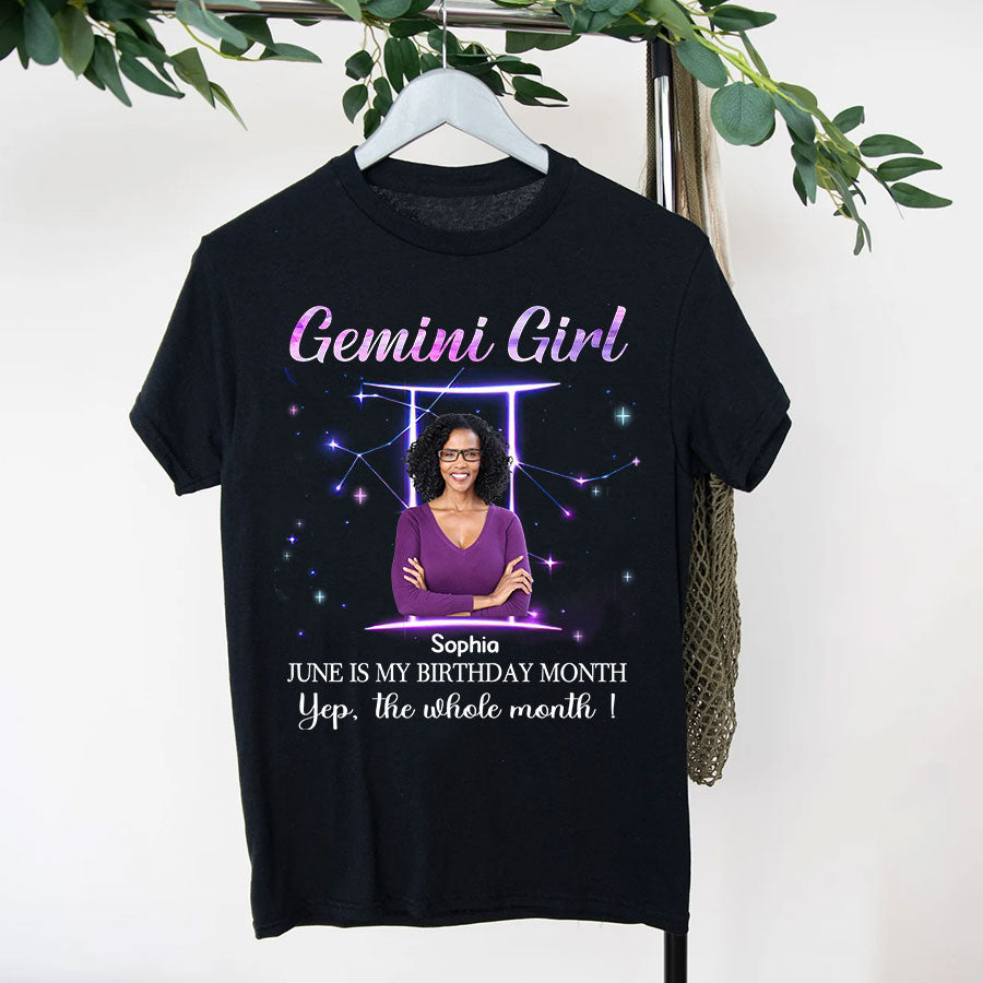 Personalized Birthday Shirts, Zodiac T Shirt, Zodiac Signs Shirt, Gemini Birthday T Shirt, Custom Birthday Gifts