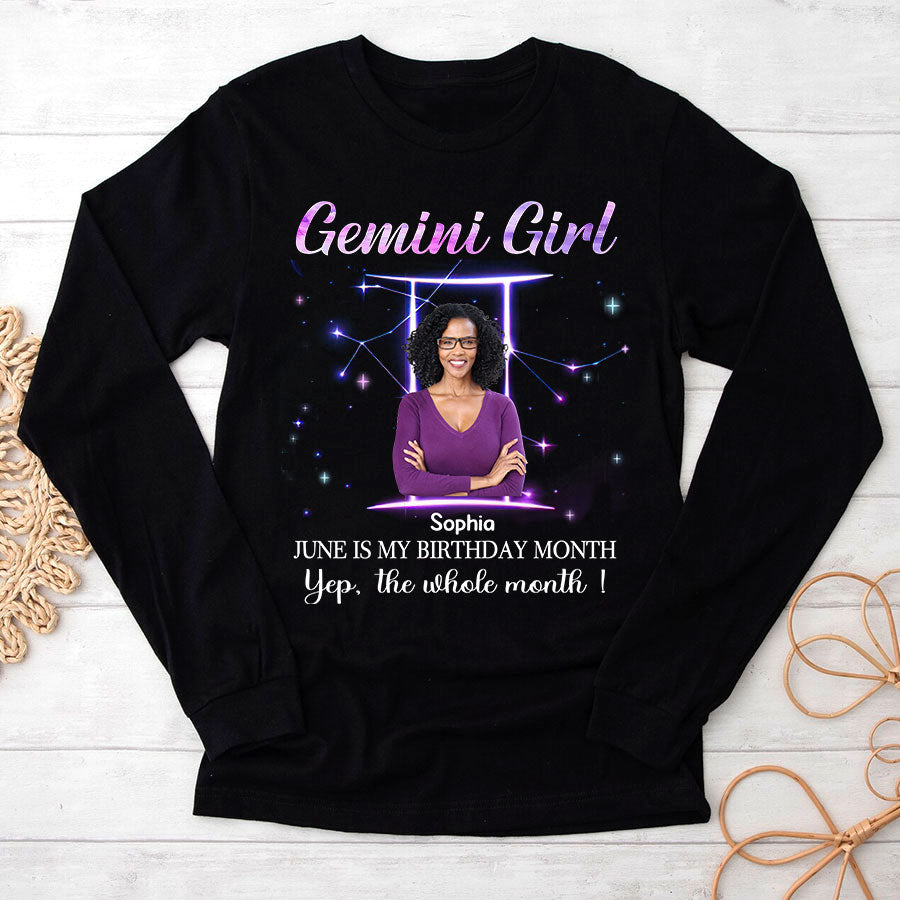 Personalized Birthday Shirts, Zodiac T Shirt, Zodiac Signs Shirt, Gemini Birthday T Shirt, Custom Birthday Gifts