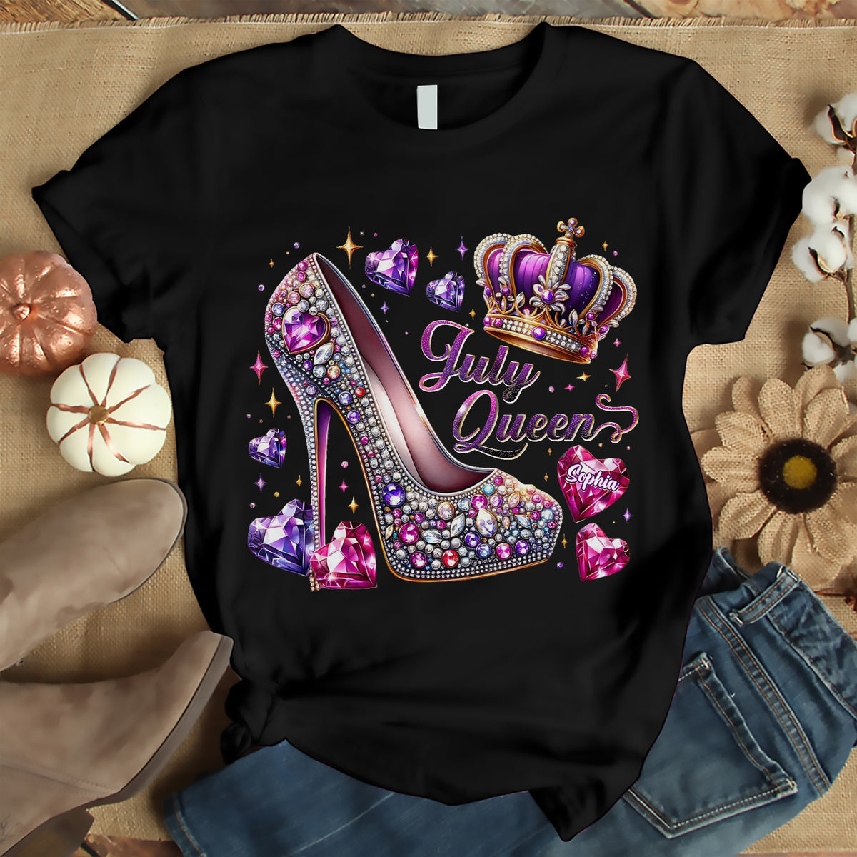 July Birthday Shirt, Custom Birthday Shirt, Queens Born In July, July Birthday Shirts For Woman, July Birthday Gifts, July Is My Birthday Month, Yep The Whole Month-YPT-ALK
