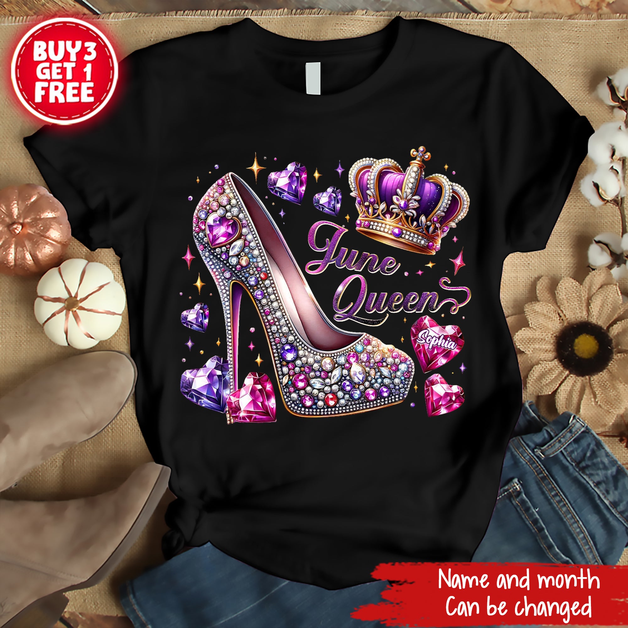 June Birthday Shirt, Custom Birthday Shirt, Queens Born In June, June Birthday Shirts For Woman, June Birthday Gifts, June Is My Birthday Month, Yep The Whole Month-YPT-ALK
