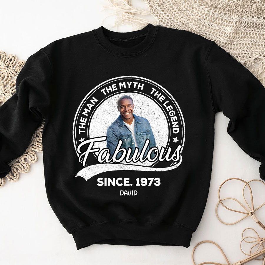 50th Birthday Shirts, Custom Birthday Shirts, Turning 50 Shirt, Gifts For Men Turning 50, 50 And Fabulous Shirt, 1973 Shirt