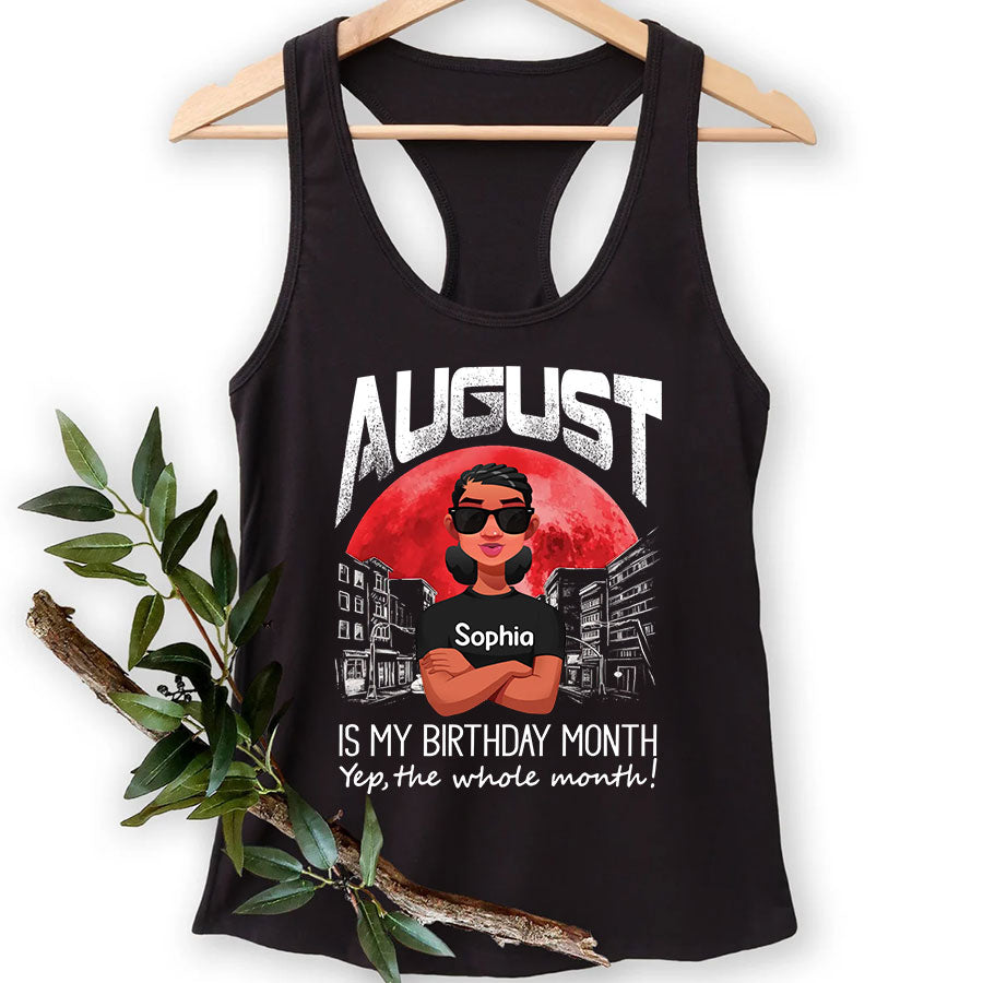 Custom Birthday Shirt, Queen was born In August, August Birthday Shirts For Woman, August Birthday Gifts, August Is My Birthday Month
