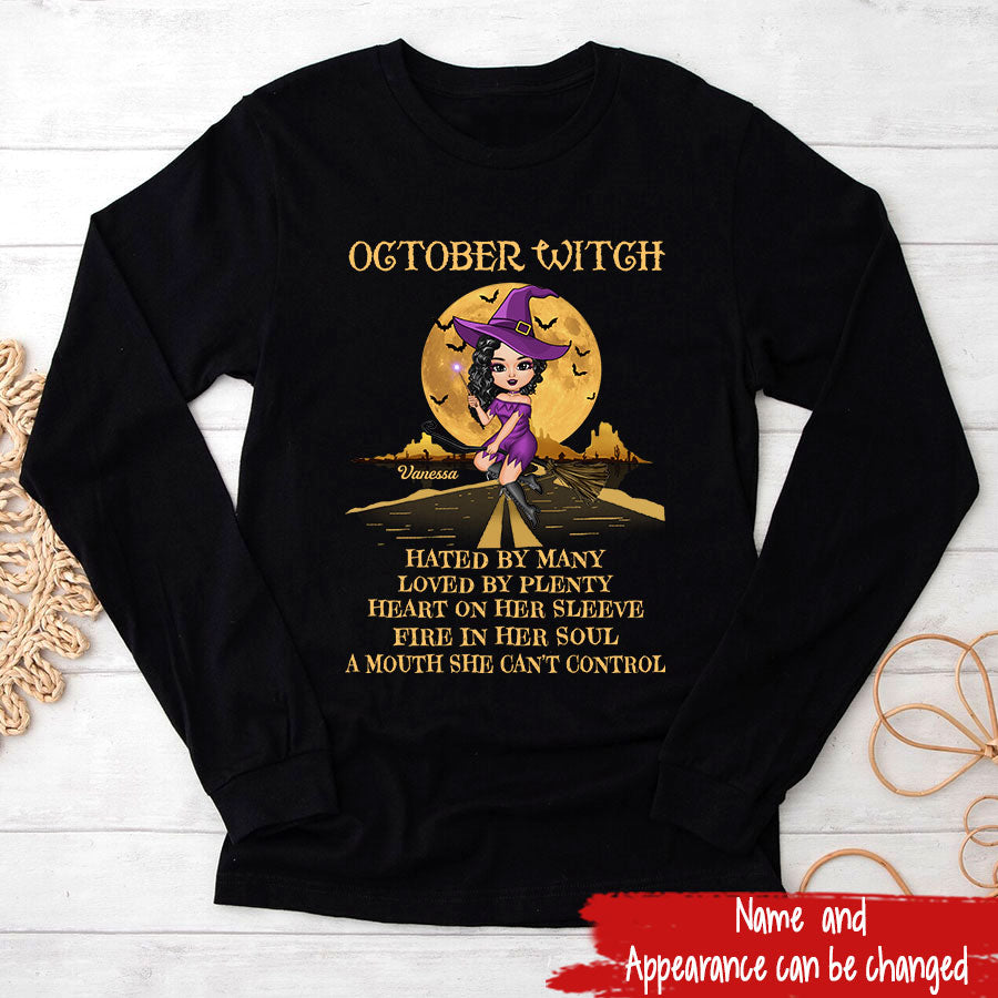 October Birthday Shirt, Custom Birthday Shirt, Queen Was Born In October Birthday Shirts For Woman