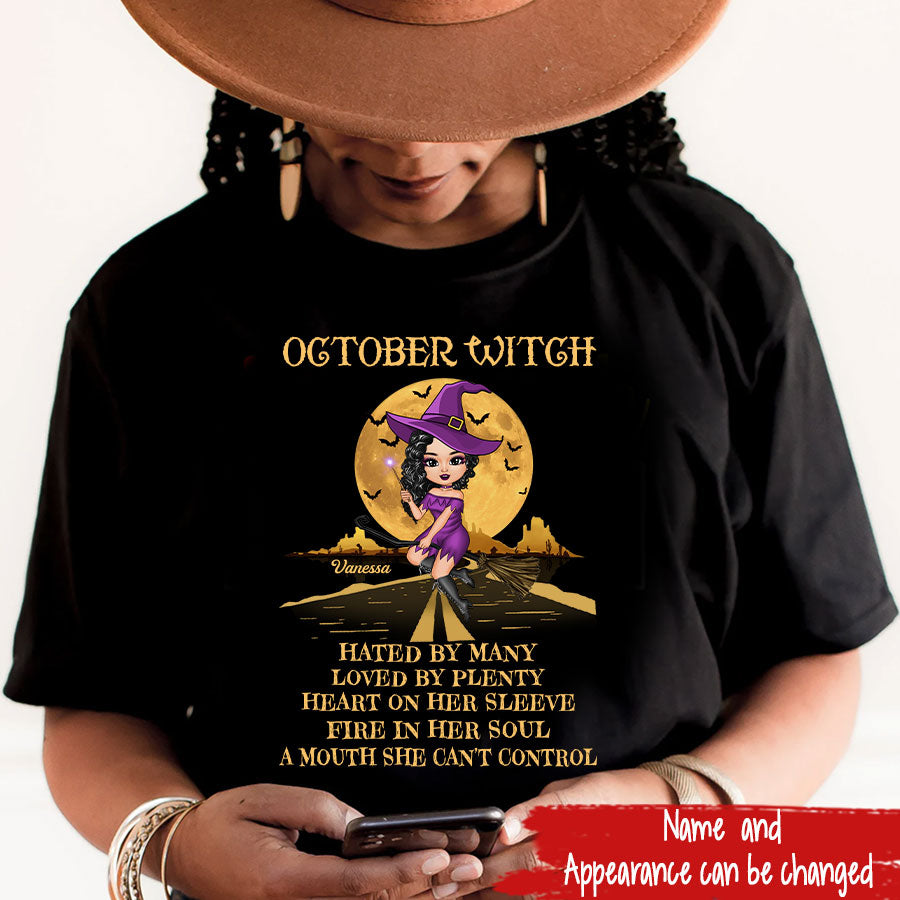 October Birthday Shirt, Custom Birthday Shirt, Queen Was Born In October Birthday Shirts For Woman