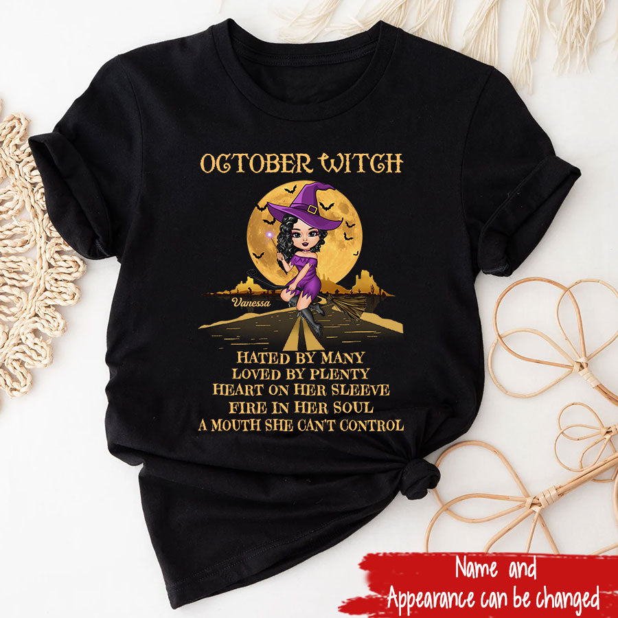October Birthday Shirt, Custom Birthday Shirt, Queen Was Born In October Birthday Shirts For Woman
