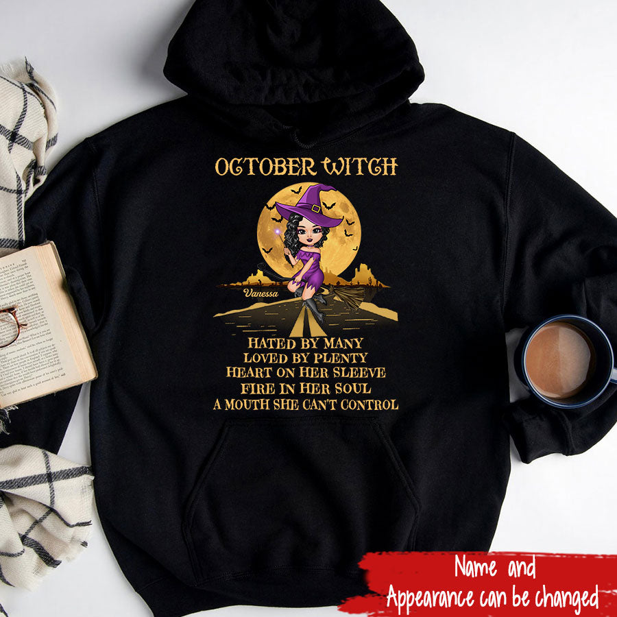 October Birthday Shirt, Custom Birthday Shirt, Queen Was Born In October Birthday Shirts For Woman