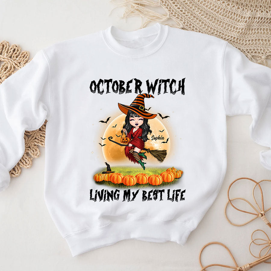 October Birthday Shirt, Custom Birthday Shirt, Queen Was Born In October Birthday Shirts For Woman