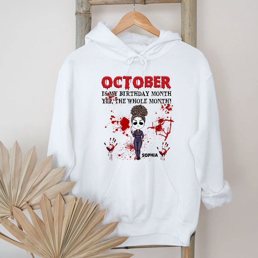 October Birthday Shirt, Custom Birthday Shirt, Queens was Born In October, October Birthday Shirts For Woman, October Birthday Gifts, Halloween Gifts