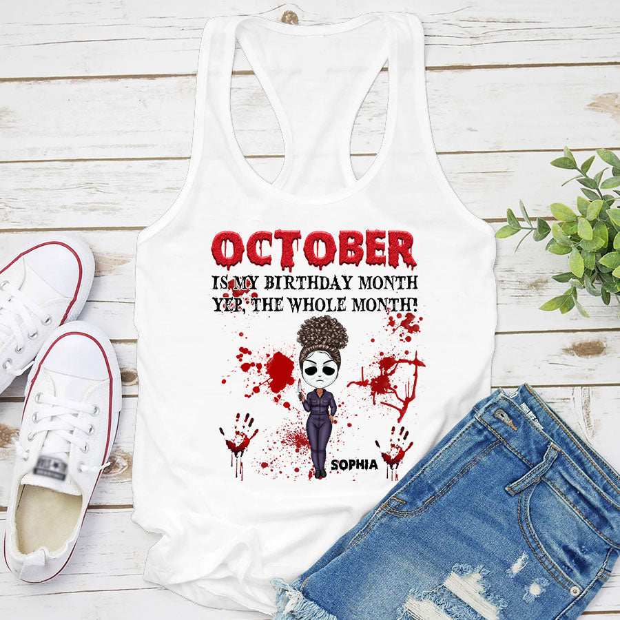 October Birthday Shirt, Custom Birthday Shirt, Queens was Born In October, October Birthday Shirts For Woman, October Birthday Gifts, Halloween Gifts