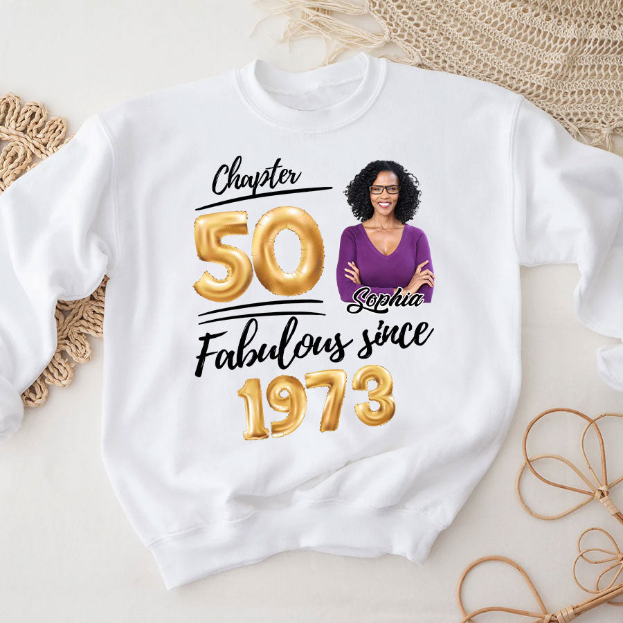 50th birthday shirts for her, Personalised 50th birthday gifts, 1973 t shirt, 50 and fabulous shirt, 50th birthday shirt ideas, gift ideas 50th birthday woman