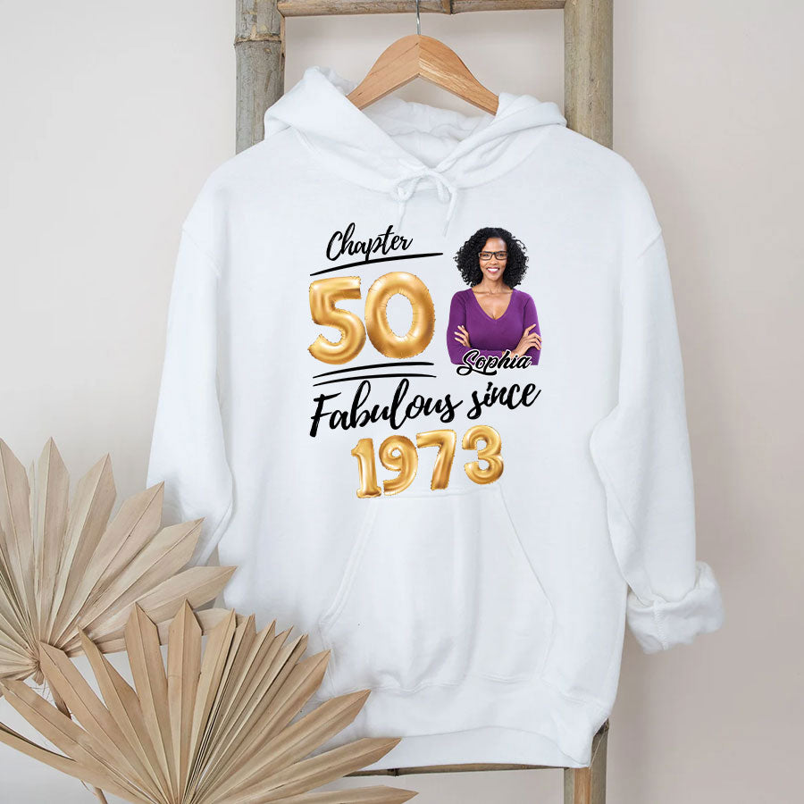 50th birthday shirts for her, Personalised 50th birthday gifts, 1973 t shirt, 50 and fabulous shirt, 50th birthday shirt ideas, gift ideas 50th birthday woman