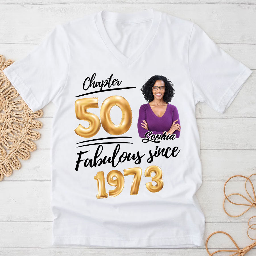 50th birthday shirts for her, Personalised 50th birthday gifts, 1973 t shirt, 50 and fabulous shirt, 50th birthday shirt ideas, gift ideas 50th birthday woman