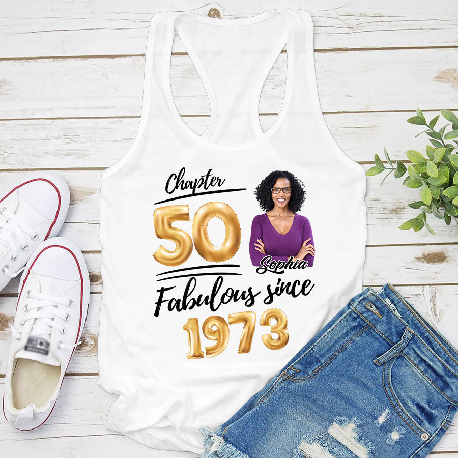 50th birthday shirts for her, Personalised 50th birthday gifts, 1973 t shirt, 50 and fabulous shirt, 50th birthday shirt ideas, gift ideas 50th birthday woman