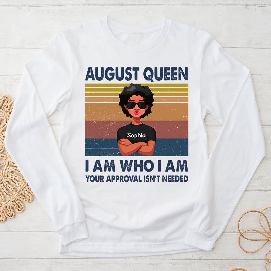 August Birthday Shirt, Custom Birthday Shirt, Queens Born In August, August Birthday Shirts For Woman, August Birthday Gifts