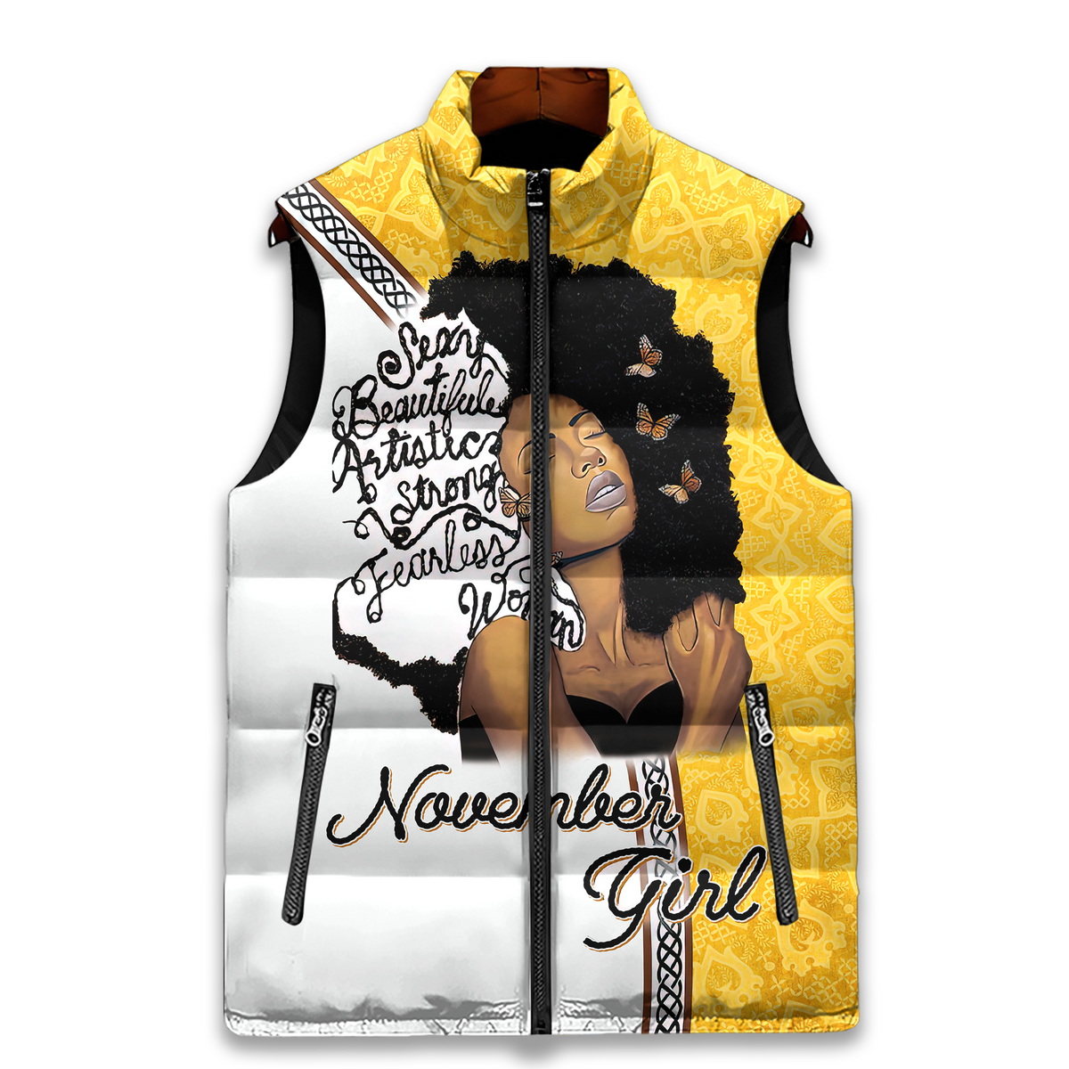 Puffer Vest - Personalized November Birthday Month, Gift Ideas For November Birthday For Woman