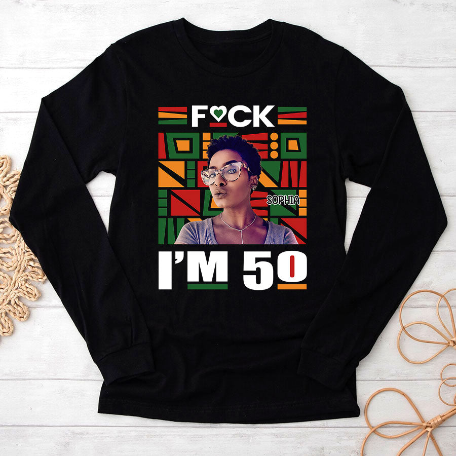 50th Birthday Shirts For Her, Personalised 50th Birthday Gifts, 1973 T Shirt, 50 And Fabulous Shirt, Custom Photo