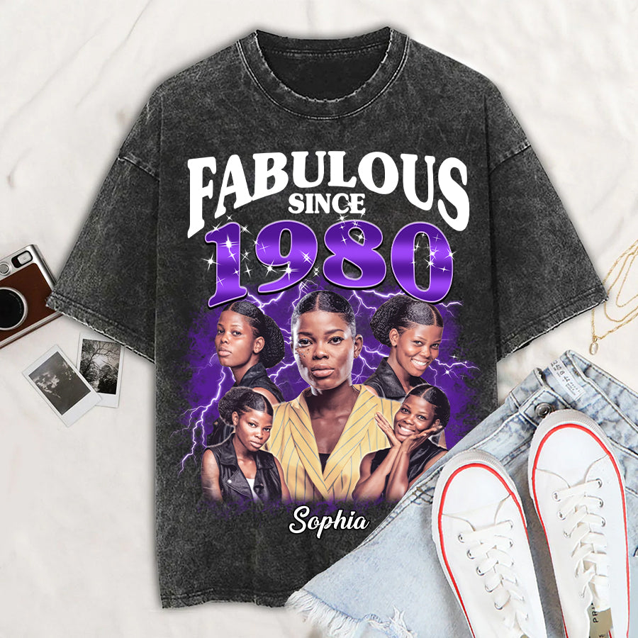 Chapter 44, Fabulous Since 1980 44th Birthday Unique T Shirt For Woman, Her Gifts For 44 Years Old , Turning 44 Birthday Cotton Shirt - HMT