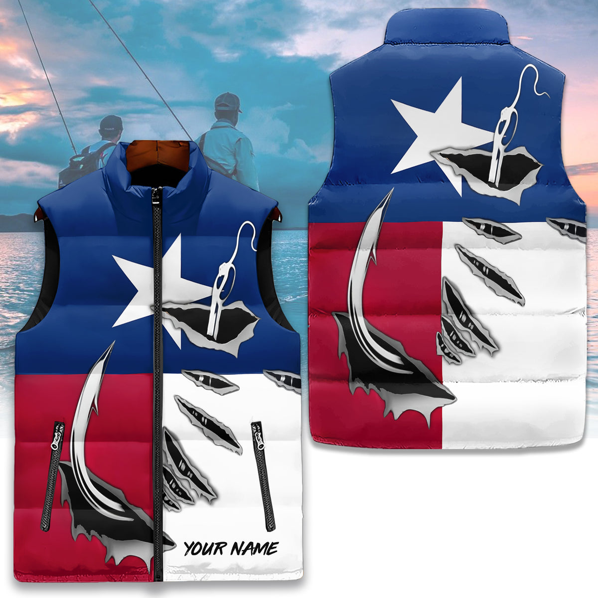 Puffer Vest - Personalized Gift Ideas For Fishing Lovers