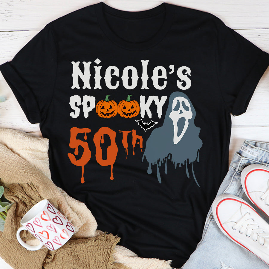 50&#39;s Birthday Shirt, 50th Birthday Unique T Shirt For Woman, Custom Birthday Shirt, Her Gifts For 50 Years Old-YPT-TLQ