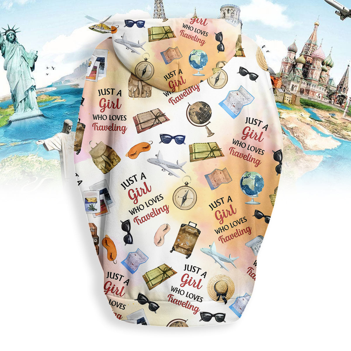 Women's Knitted Fleece Cloak With Kangaroo Pocket- Personalized Gift Ideas For Travel Lovers