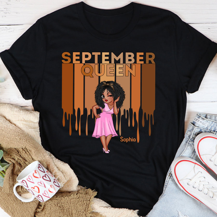 September Birthday Shirt, Custom Birthday Shirt, Queens Born In September, September Birthday Shirts For Woman