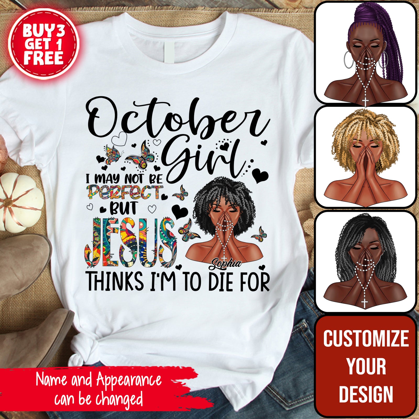 Personalized October Birthday Shirt, Custom Birthday Shirt, Queens are Born In October, October Birthday Shirts For Woman, October Birthday Gifts-YPT-ALK