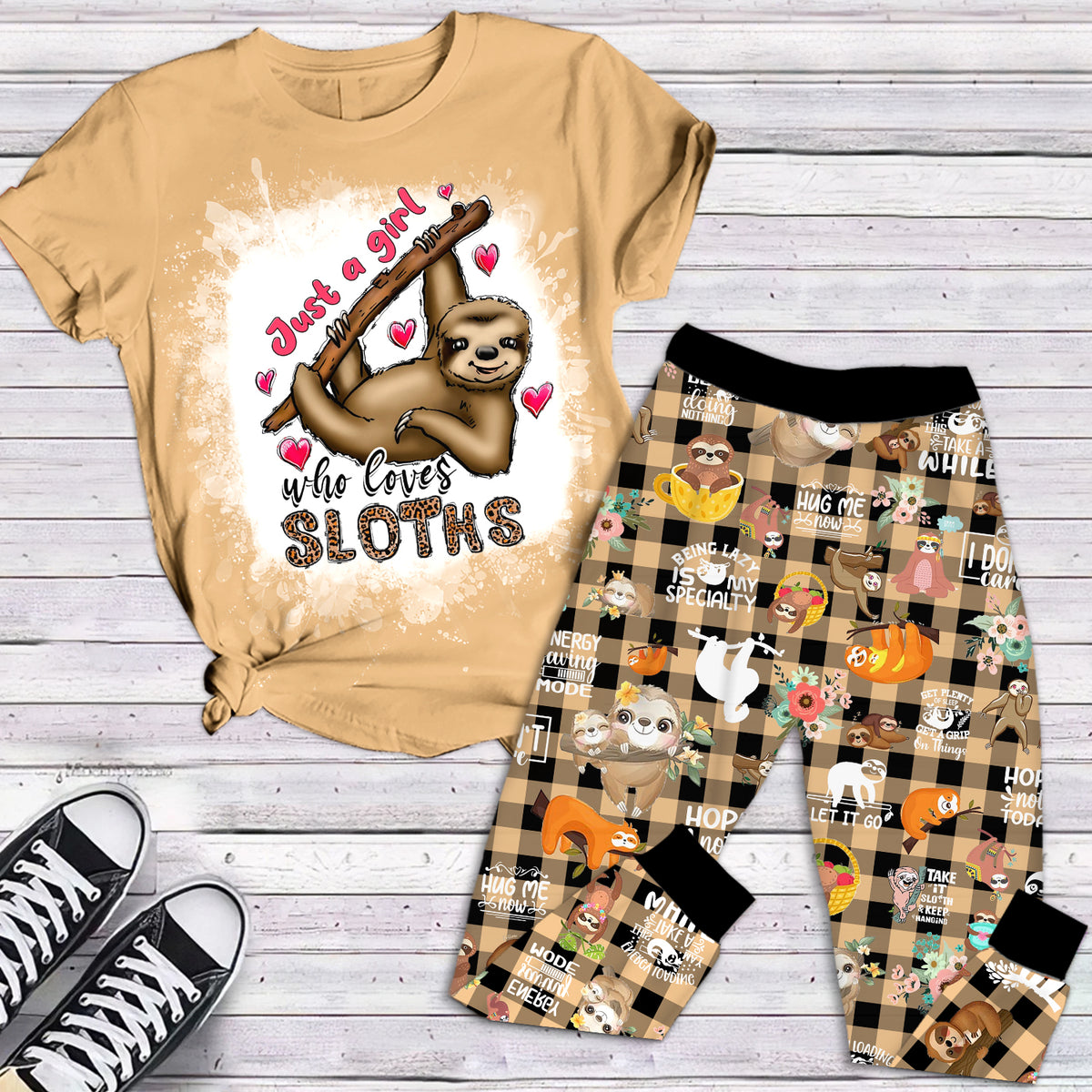 Premium Pajamas Set - Gift Ideas For Sloth Lovers