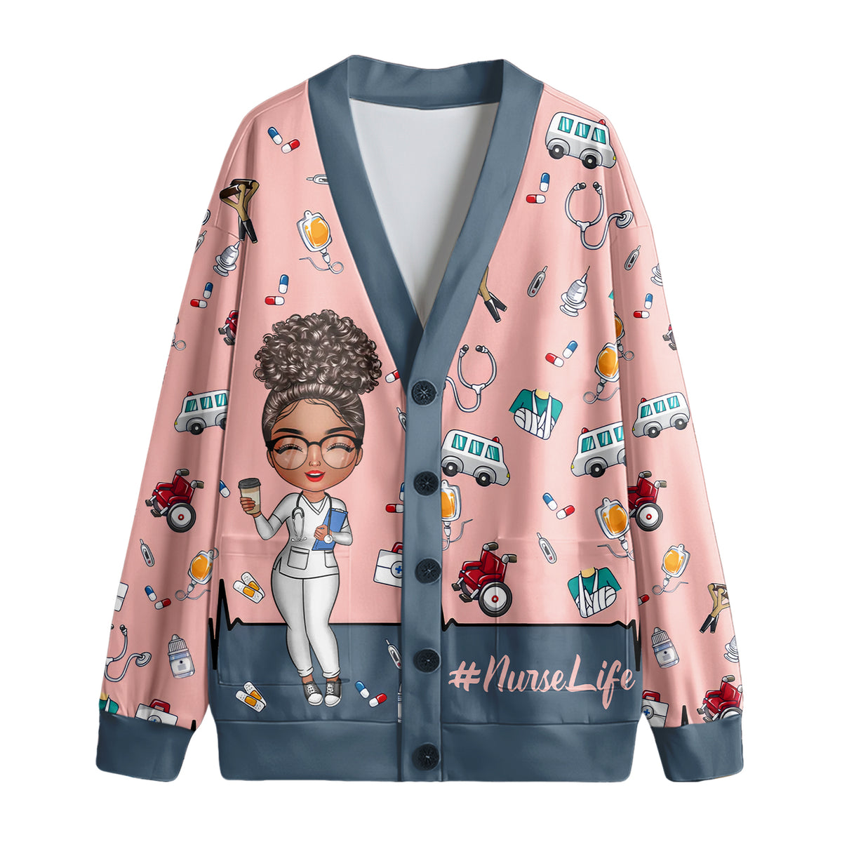 Personalized Cadigan - Personalized Gift Ideas For Nurse, Doctors