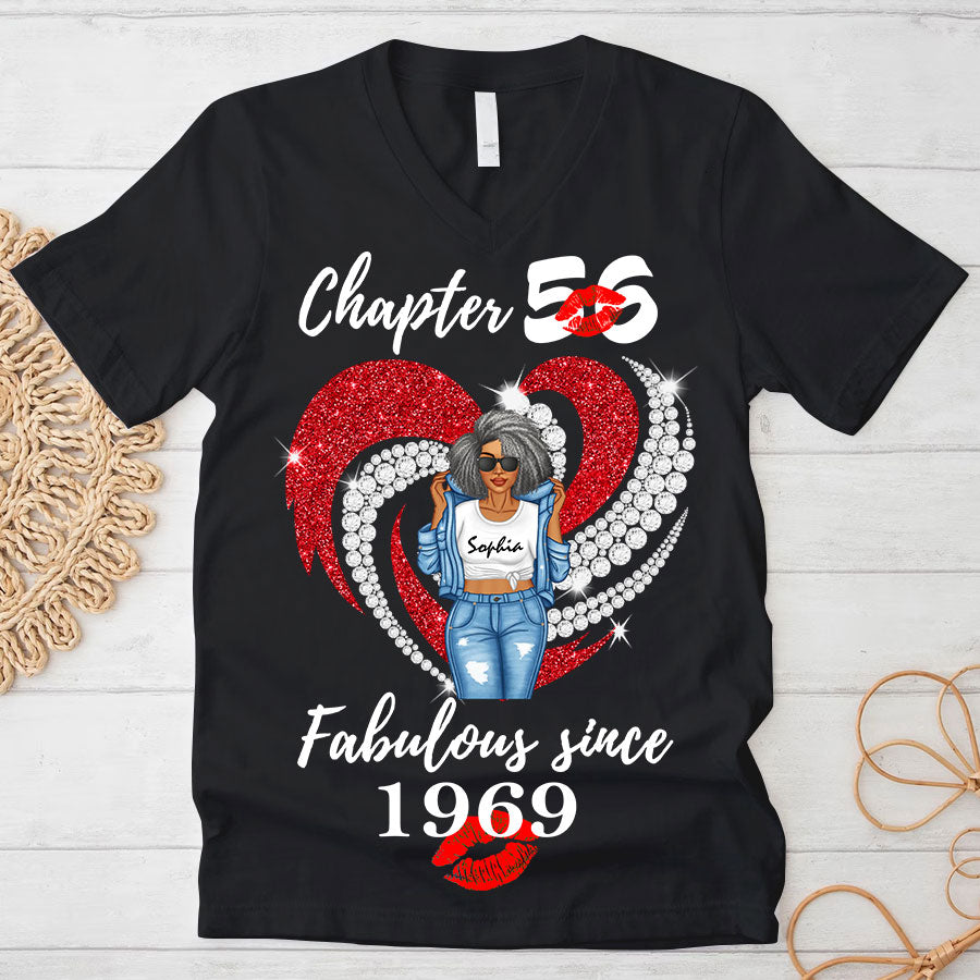Personalised 56th Birthday Gifts, 1969 T Shirt, Gift Ideas 56th Birthday Woman - TLQ