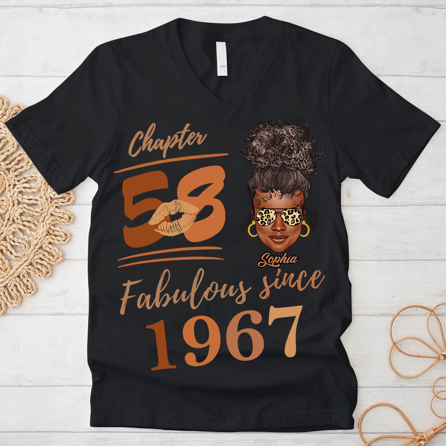 Chapter 58, Fabulous Since 1967 58th Birthday Unique T Shirt For Woman, Her Gifts For 58 Years Old , Turning 58 Birthday Cotton Shirt TLQ