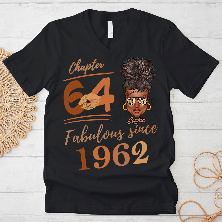 Chapter 64, Fabulous Since 1962 64th Birthday Unique T Shirt For Woman, Her Gifts For 64 Years Old , Turning 64 Birthday Cotton Shirt TLQ