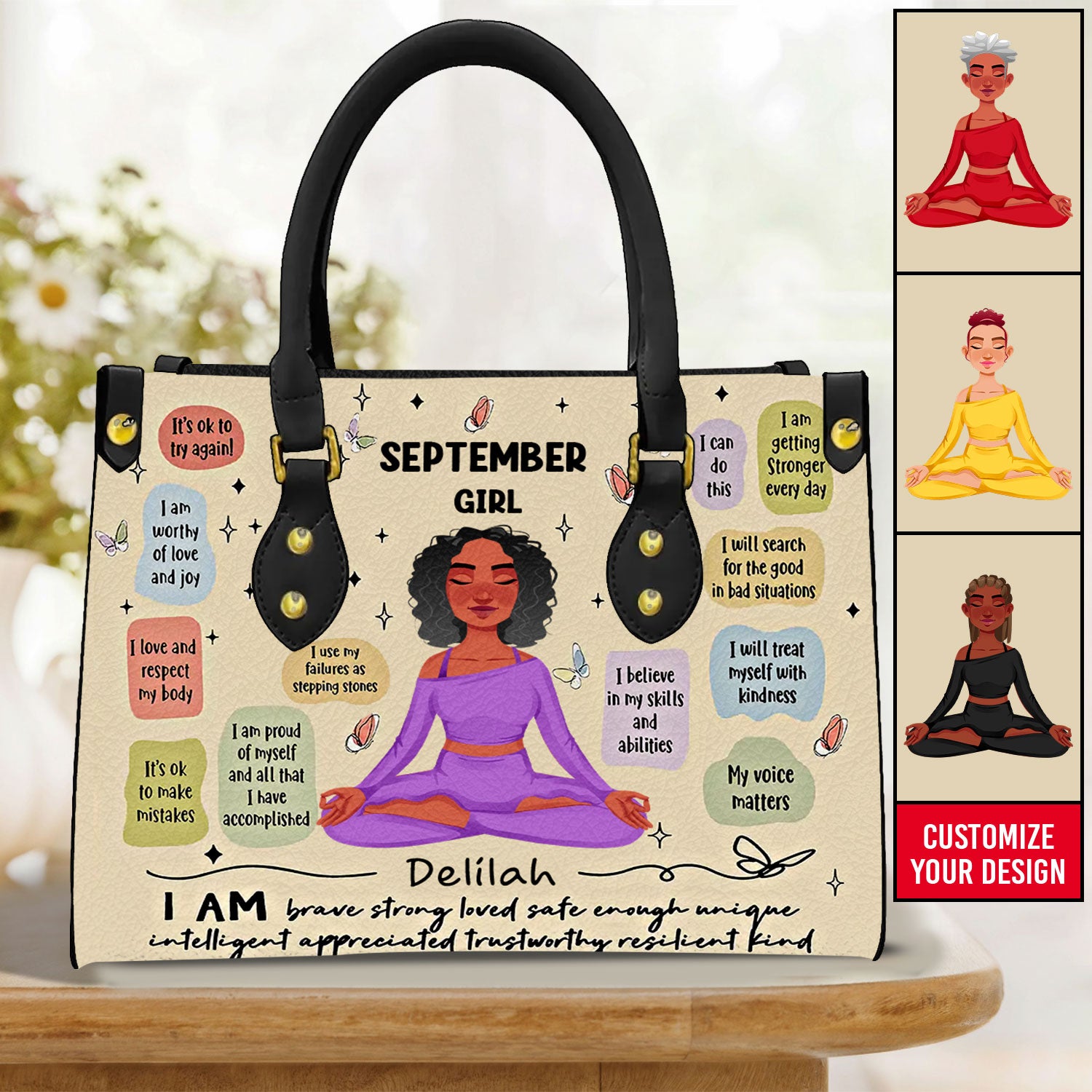 Personalized Leather Bag - September Birthday Gifts, Queen Was Born In September