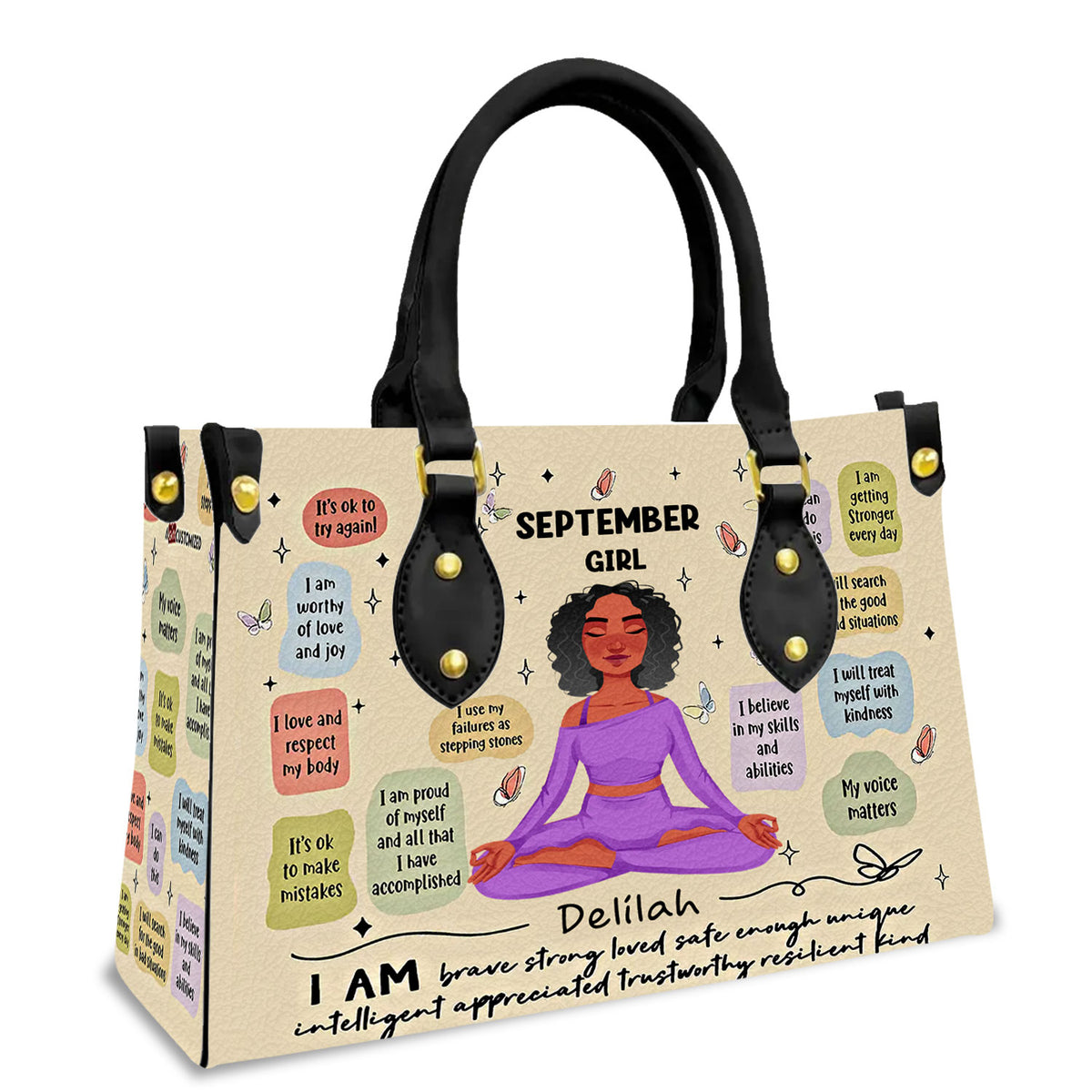 Personalized Leather Bag - September Birthday Gifts, Queen Was Born In September