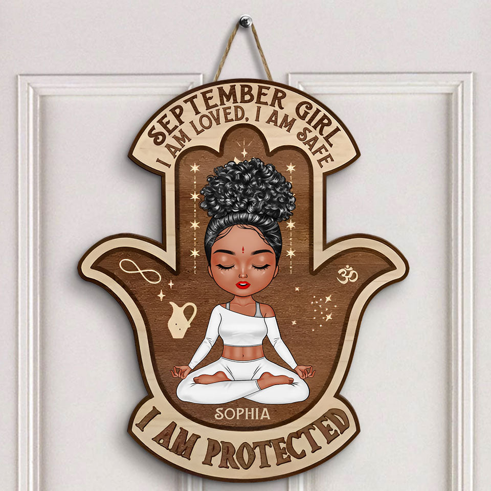 Personalized Custom Door Sign - Gift For Yoga Lover, Yoga Gifts For Woman