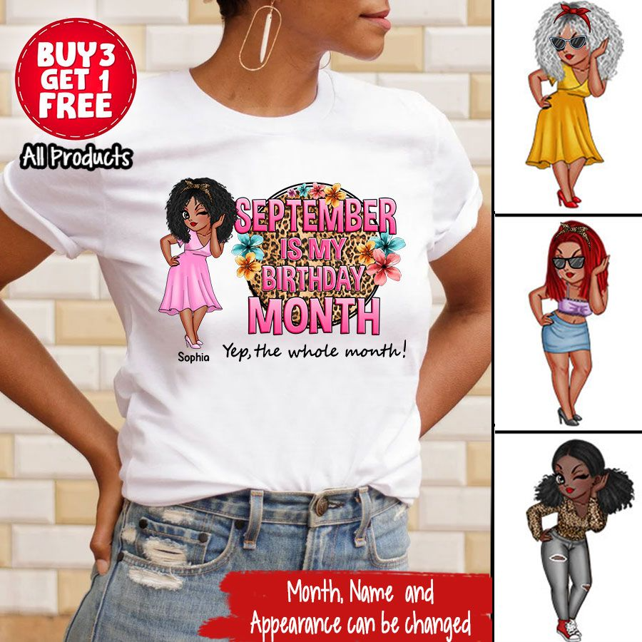 September Birthday Shirt, Custom Birthday Shirt, Queens Born In September, September Birthday Shirts For Woman