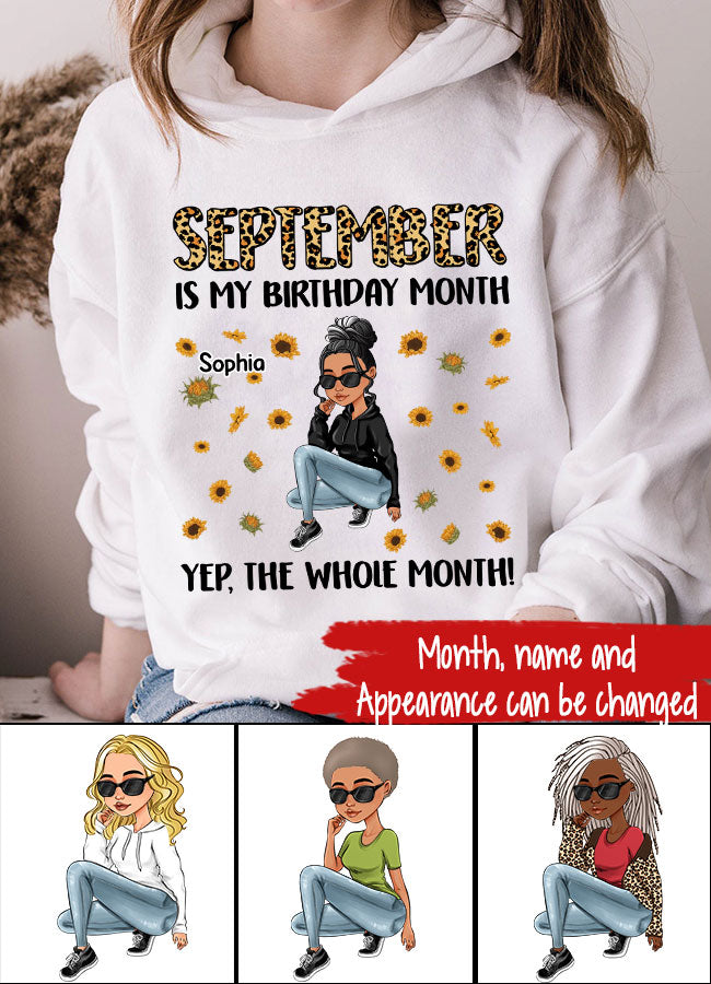 September Birthday Shirt, Custom Birthday Shirt, Queens Are Born In September, September Birthday Shirts For Woman